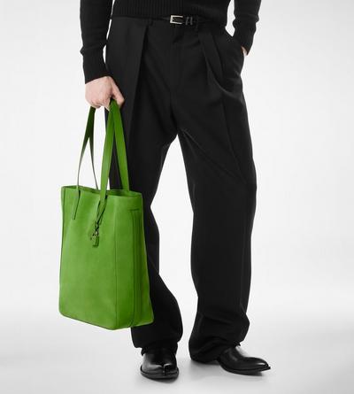 CASHMERE SUEDE NORTH SOUTH TOTE image number 5