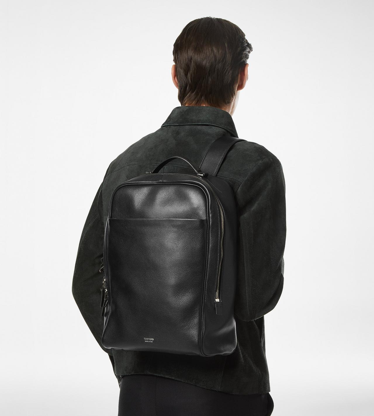 GRAIN LEATHER MINIMAL BACKPACK image number 4