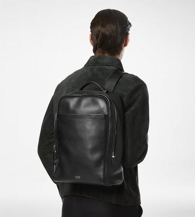 GRAIN LEATHER MINIMAL BACKPACK image number 4