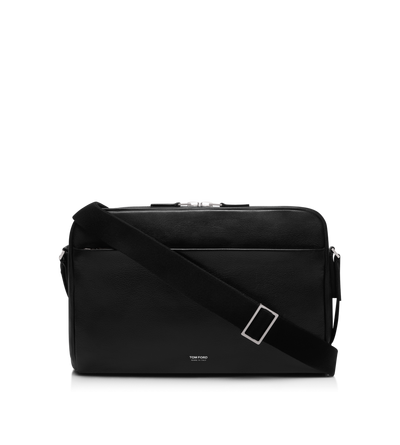 GRAIN LEATHER MINIMAL MESSENGER image number 0