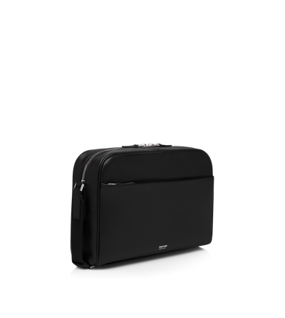 GRAIN LEATHER MINIMAL MESSENGER image number 1