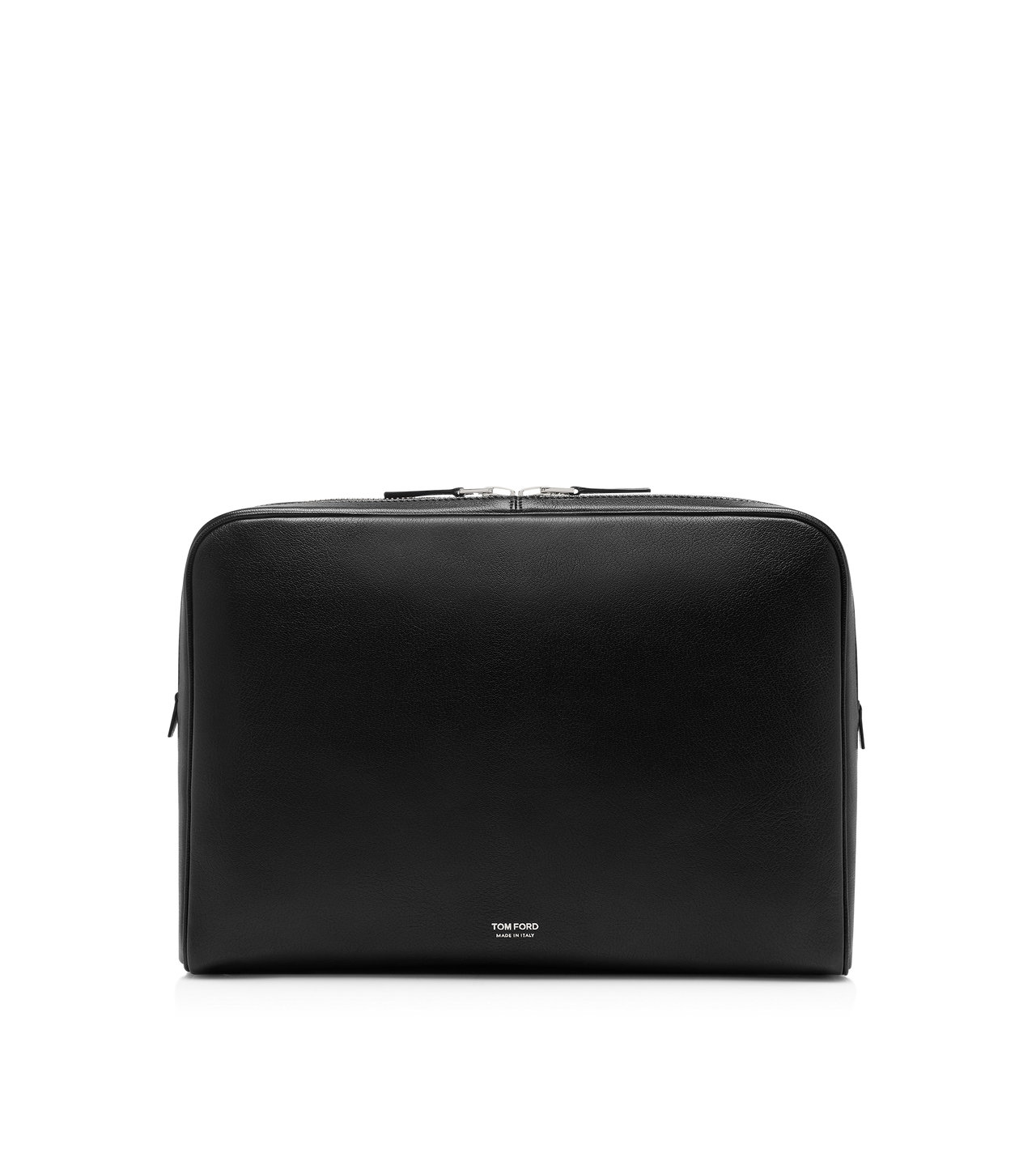 GRAIN LEATHER MINIMAL LAPTOP POUCH image number 0