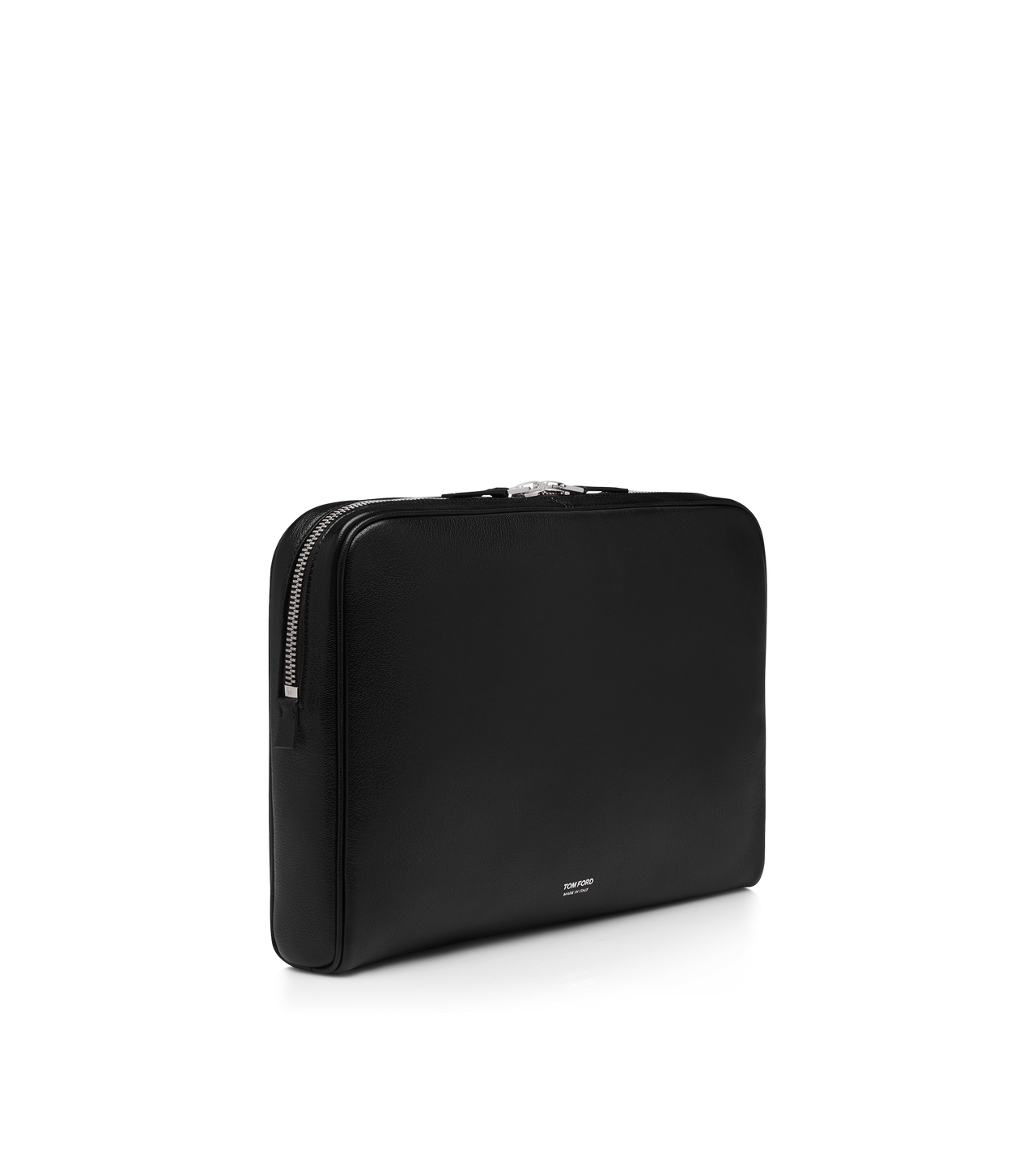 GRAIN LEATHER MINIMAL LAPTOP POUCH image number 1