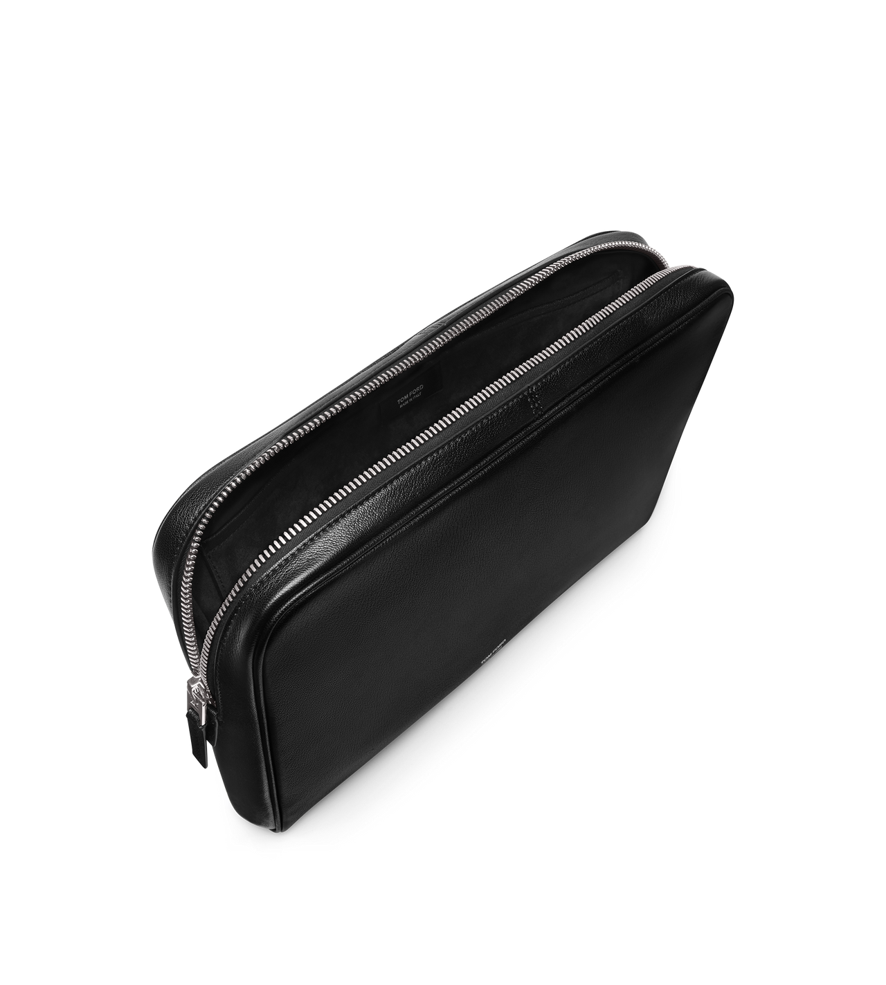 GRAIN LEATHER MINIMAL LAPTOP POUCH image number 2