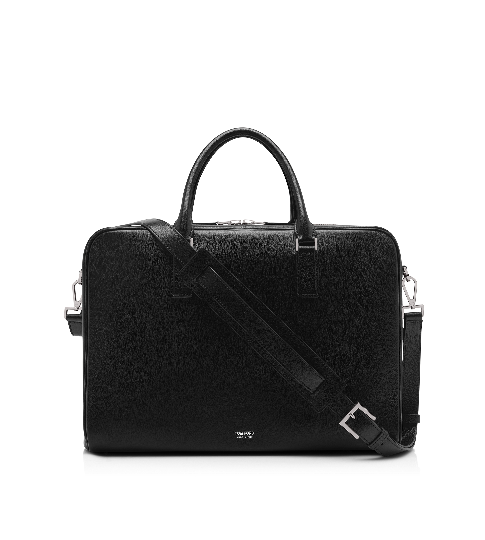 GRAIN LEATHER MINIMAL BRIEFCASE