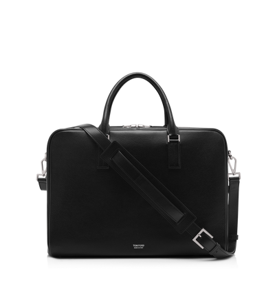 GRAIN LEATHER MINIMAL BRIEFCASE image number 0