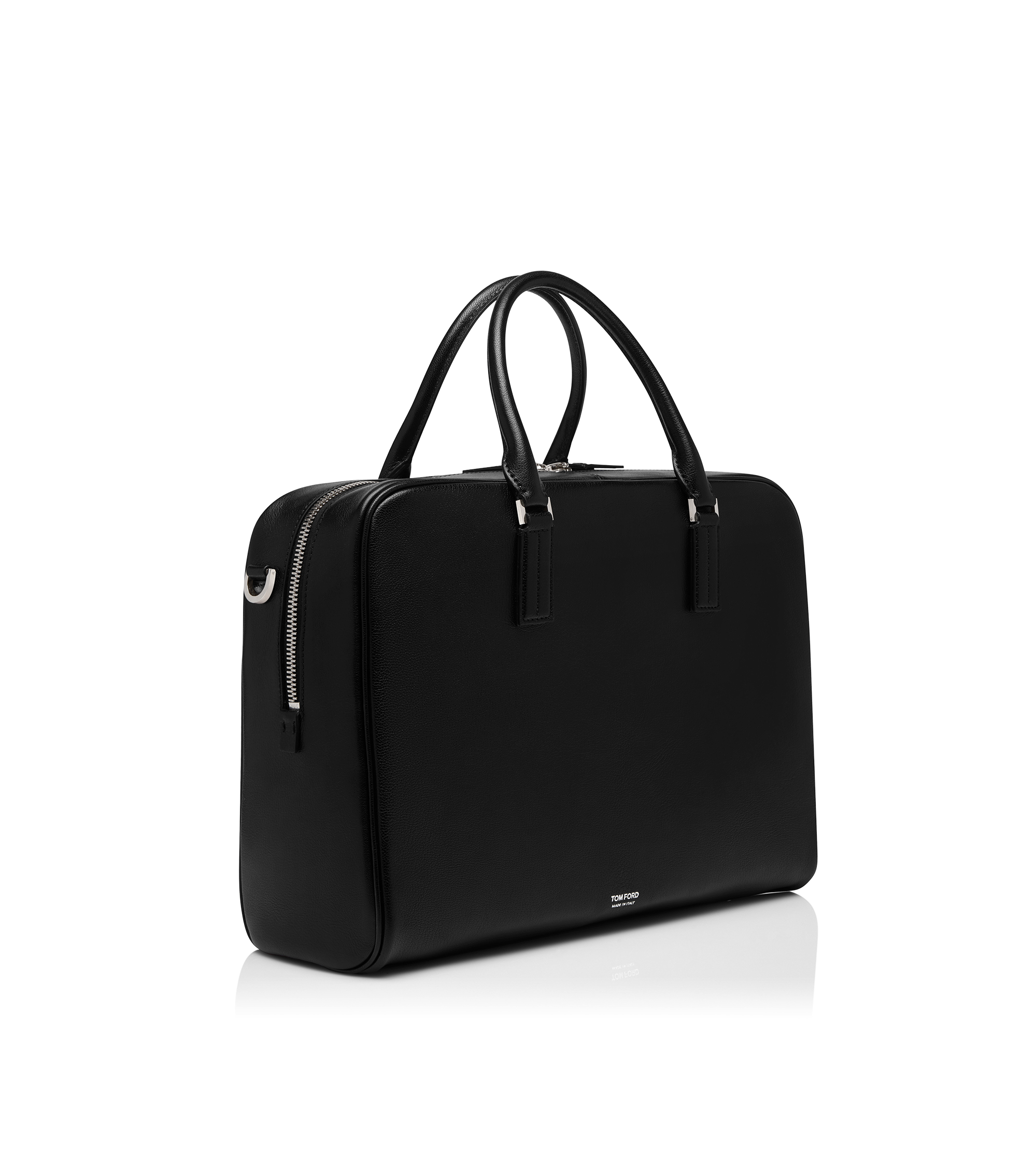 GRAIN LEATHER MINIMAL BRIEFCASE | TOM FORD Fashion