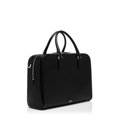 GRAIN LEATHER MINIMAL BRIEFCASE image number 1