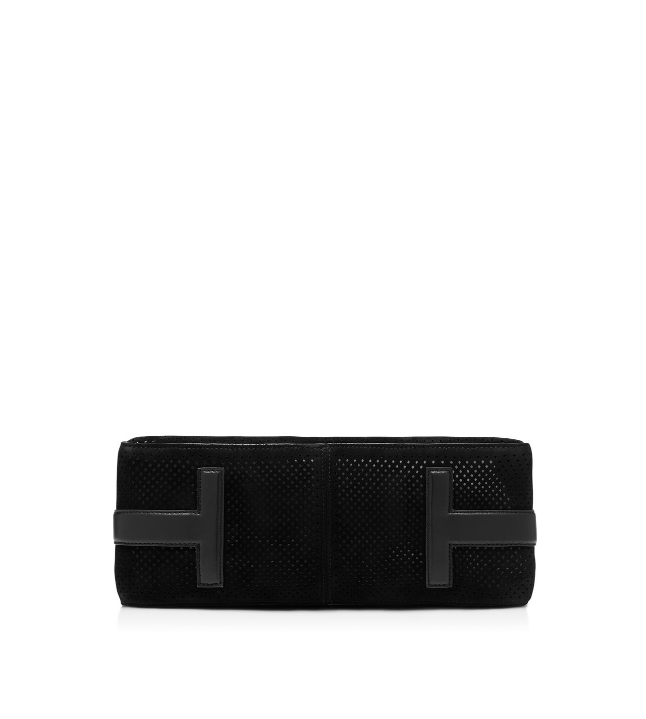 PERFORATED CASHMERE SUEDE T-LINE FLAP BACKPACK image number 3