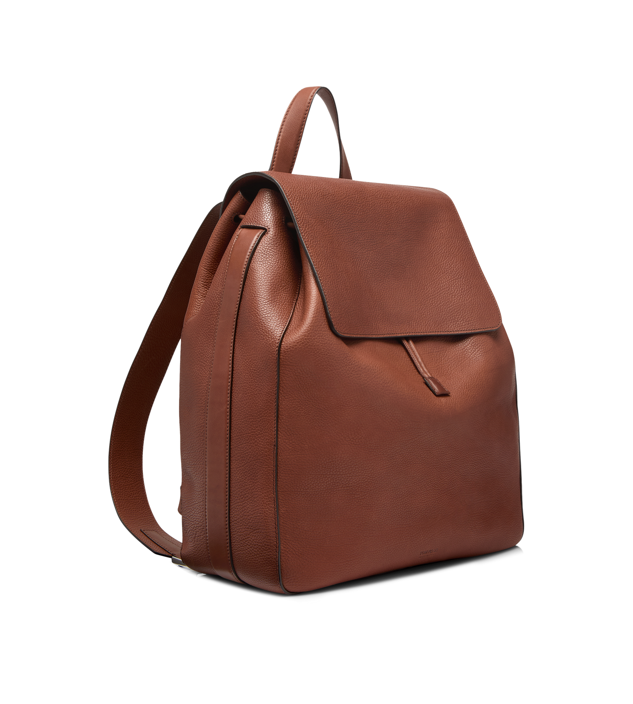 GRAIN LEATHER T-LINE FLAP BACKPACK image number 1