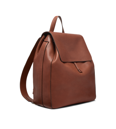 GRAIN LEATHER T-LINE FLAP BACKPACK image number 1