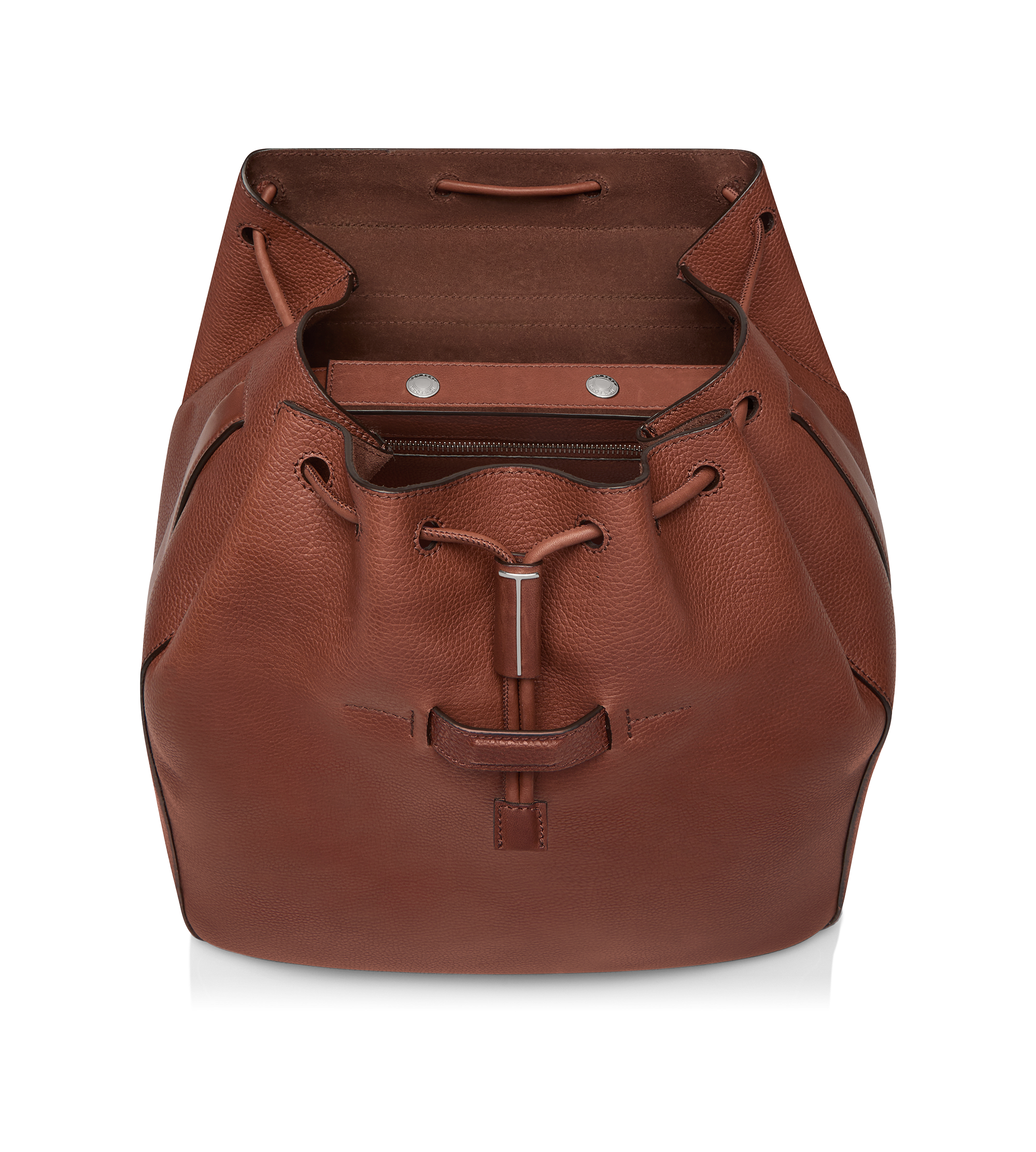 GRAIN LEATHER T-LINE FLAP BACKPACK | TOM FORD Fashion