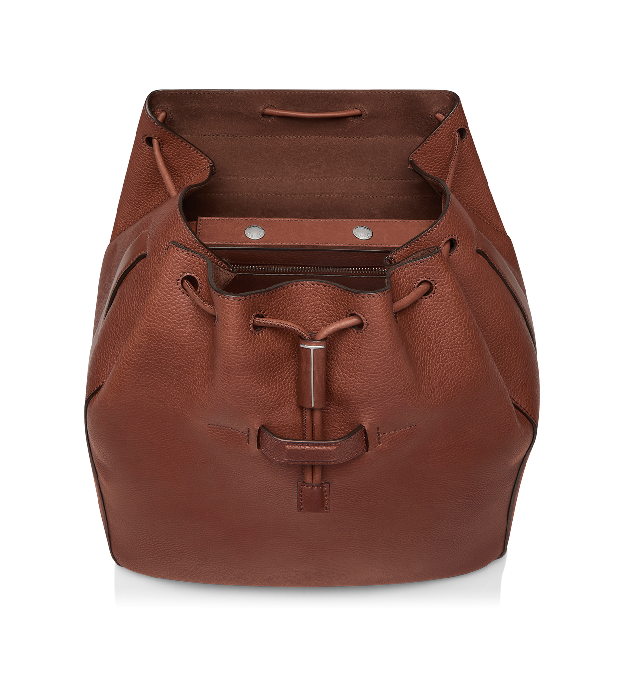 GRAIN LEATHER T-LINE FLAP BACKPACK image number 2