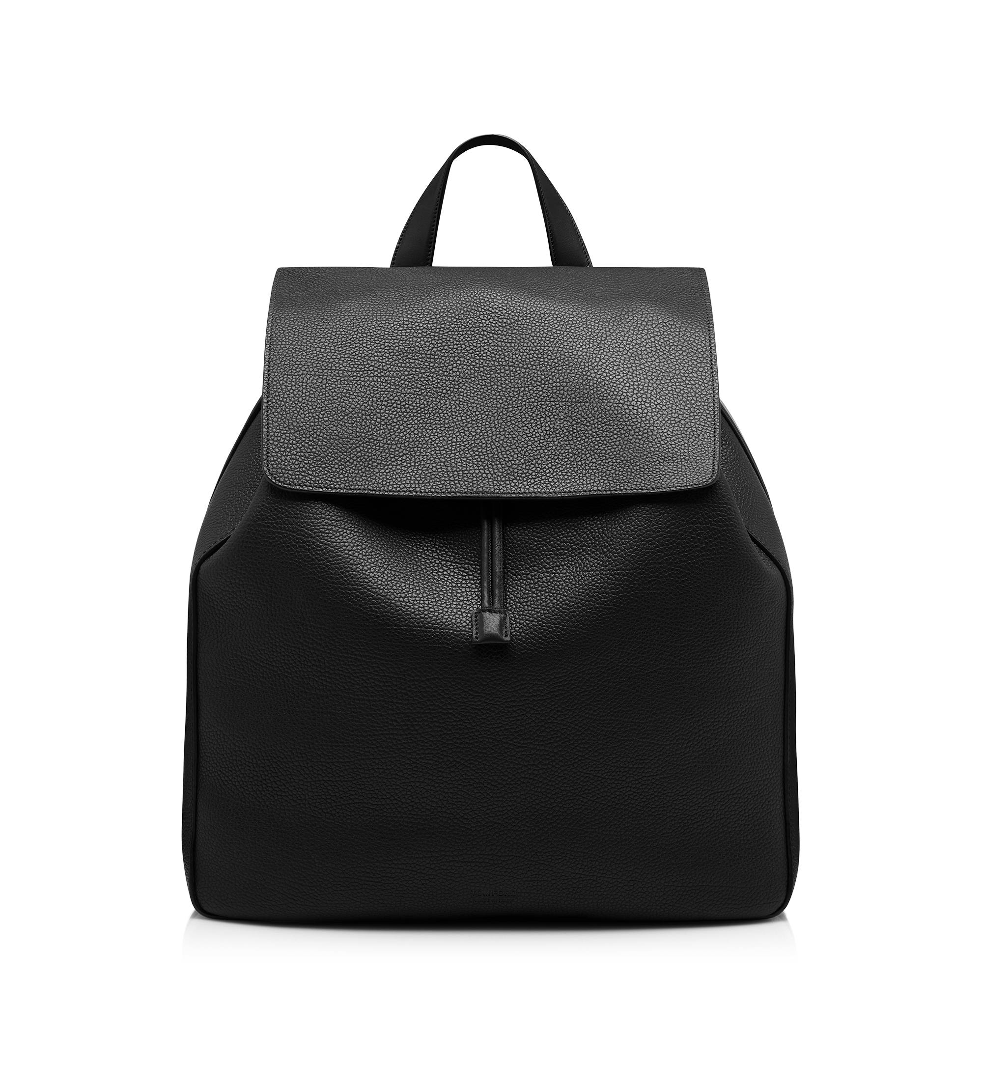 GRAIN LEATHER T-LINE FLAP BACKPACK