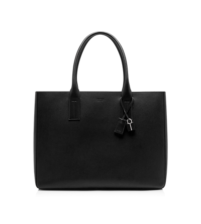 GRAIN LEATHER T-LINE EAST-WEST TOTE image number 0
