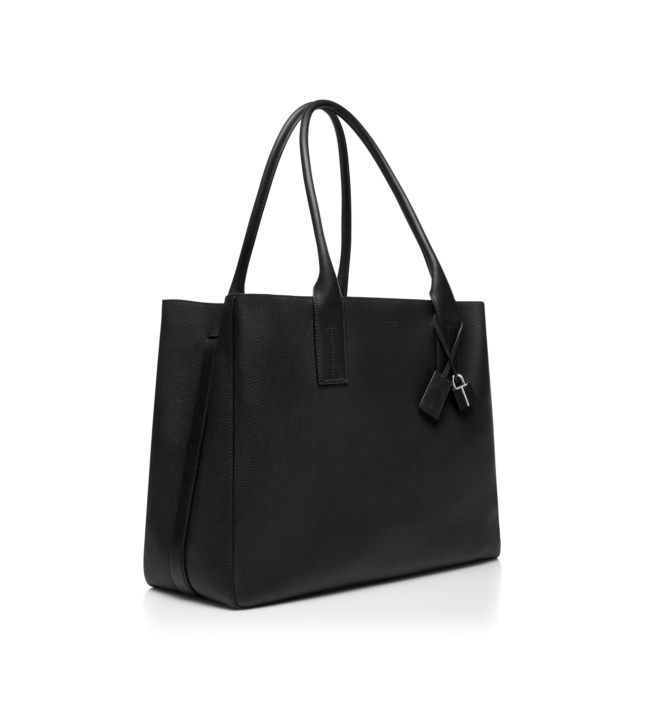 GRAIN LEATHER T-LINE EAST-WEST TOTE image number 1
