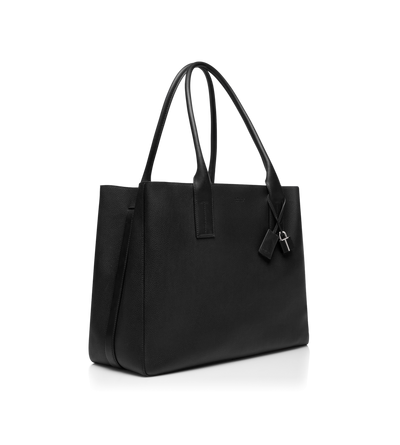 GRAIN LEATHER T-LINE EAST-WEST TOTE image number 1