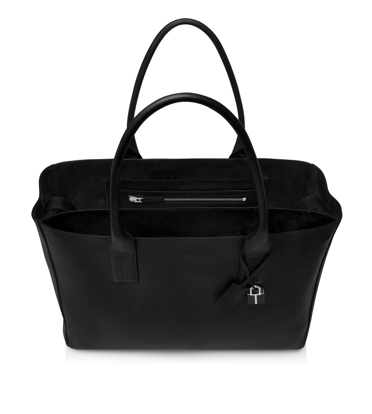 GRAIN LEATHER T-LINE EAST-WEST TOTE image number 2