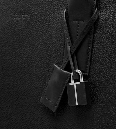 GRAIN LEATHER T-LINE EAST-WEST TOTE image number 3