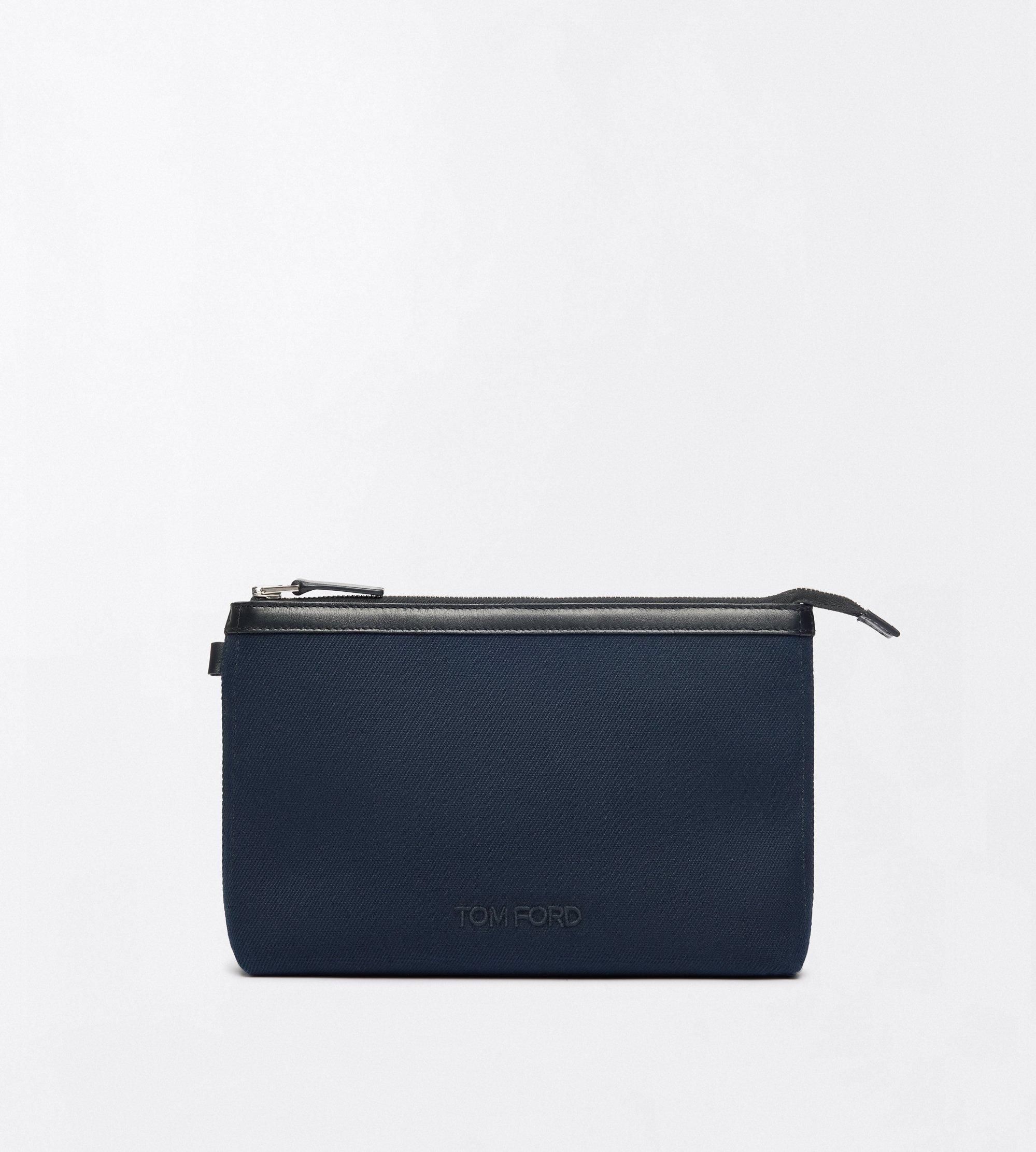 SMALL CANVAS POUCH WITH WRISTLET
