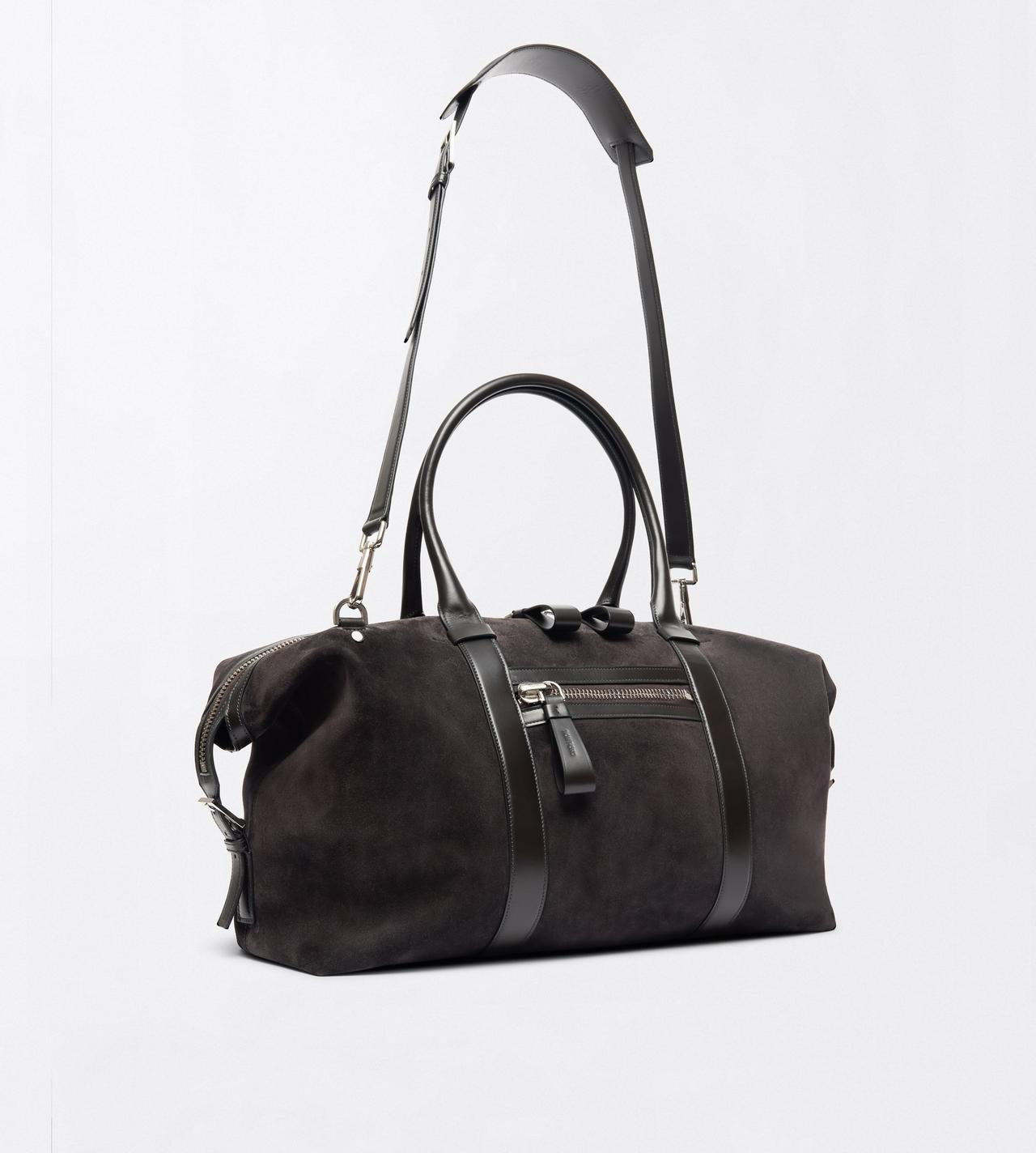 TOM FORD LEATHER CHARCOAL GREY SUEDE BUCKLEY HOLDALL