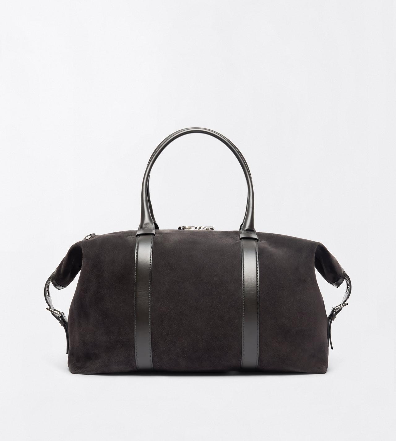 TOM FORD LEATHER CHARCOAL GREY SUEDE BUCKLEY HOLDALL