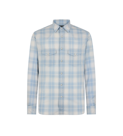 DEGRADE CHECK WESTERN SHIRT image number 0