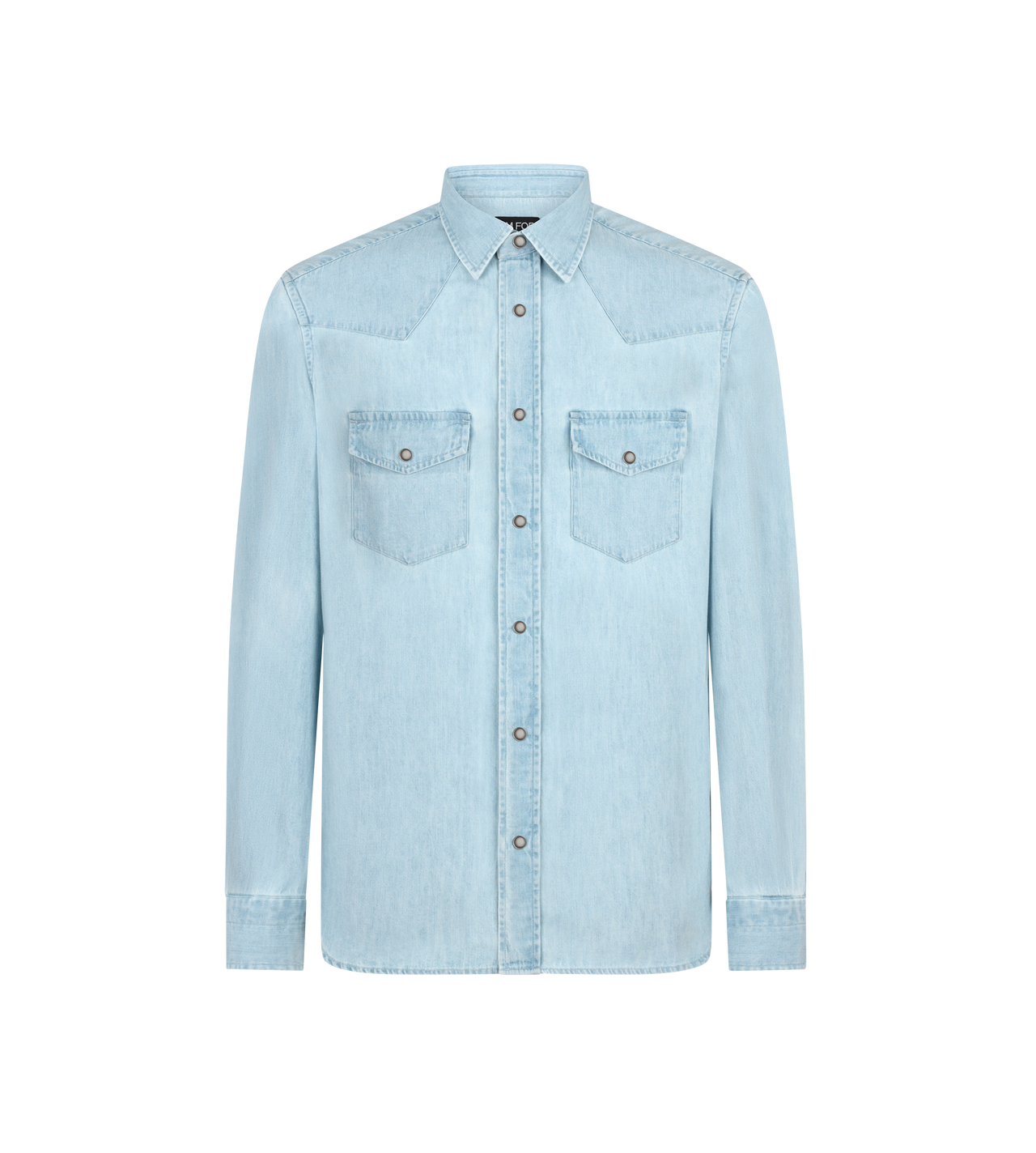 DENIM CHAMBRAY WESTERN SHIRT image number 0