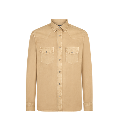 PEACH TWILL WESTERN SHIRT