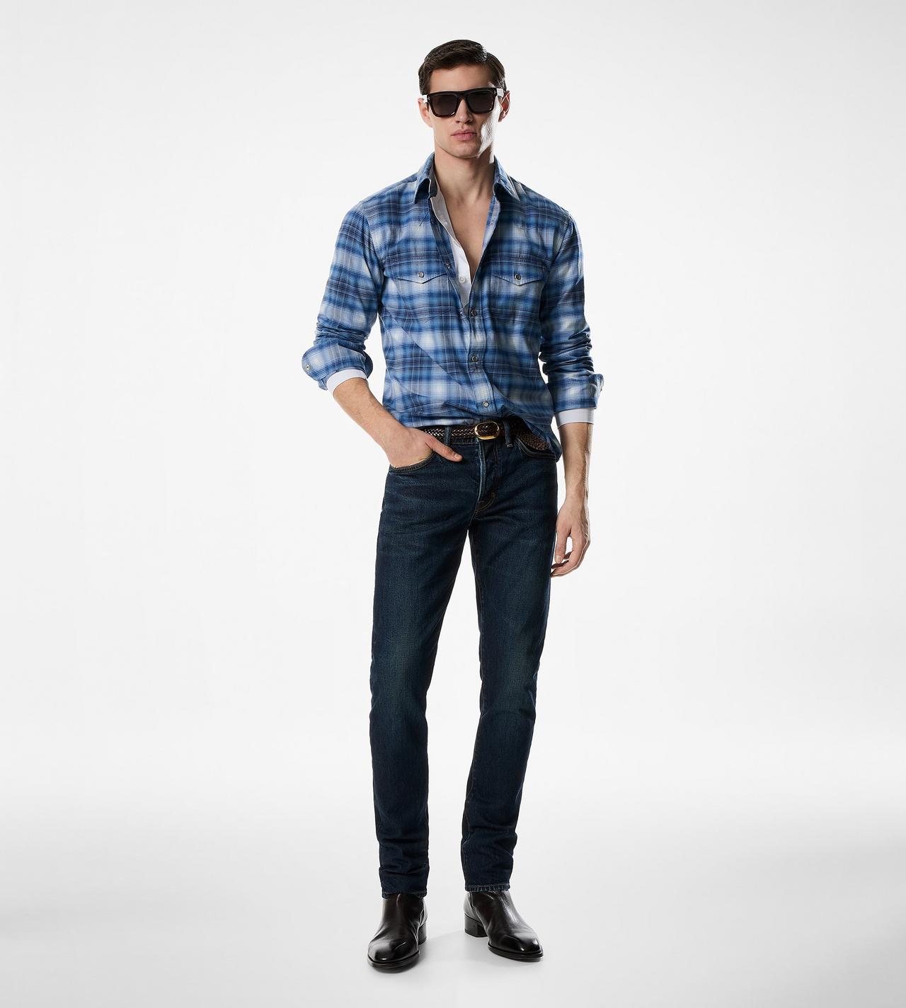 CHECK WESTERN SHIRT image number 1