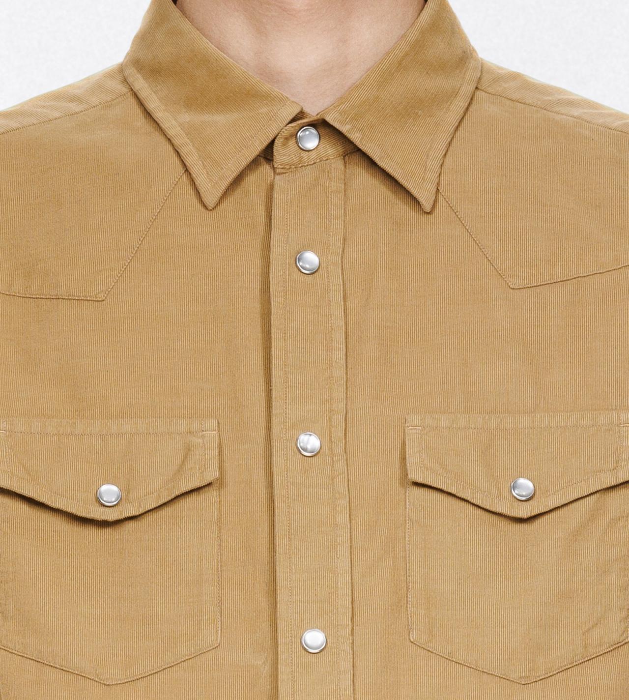 TOM FORD COTTON SAND BABY CORDUROY WESTERN SHIRT