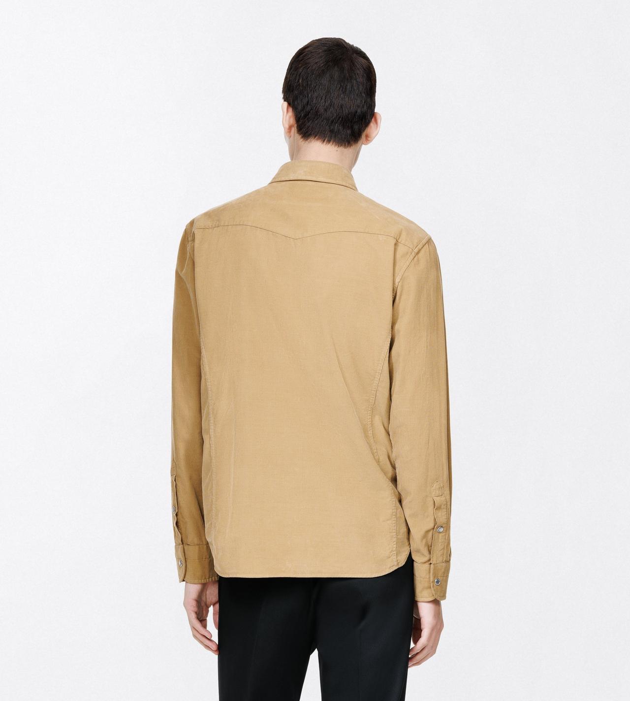 TOM FORD COTTON SAND BABY CORDUROY WESTERN SHIRT