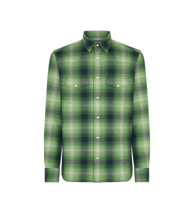 GRAND DEGRADE CHECK WESTERN SHIRT