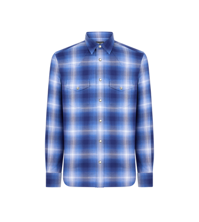 GRAND DEGRADE CHECK WESTERN SHIRT