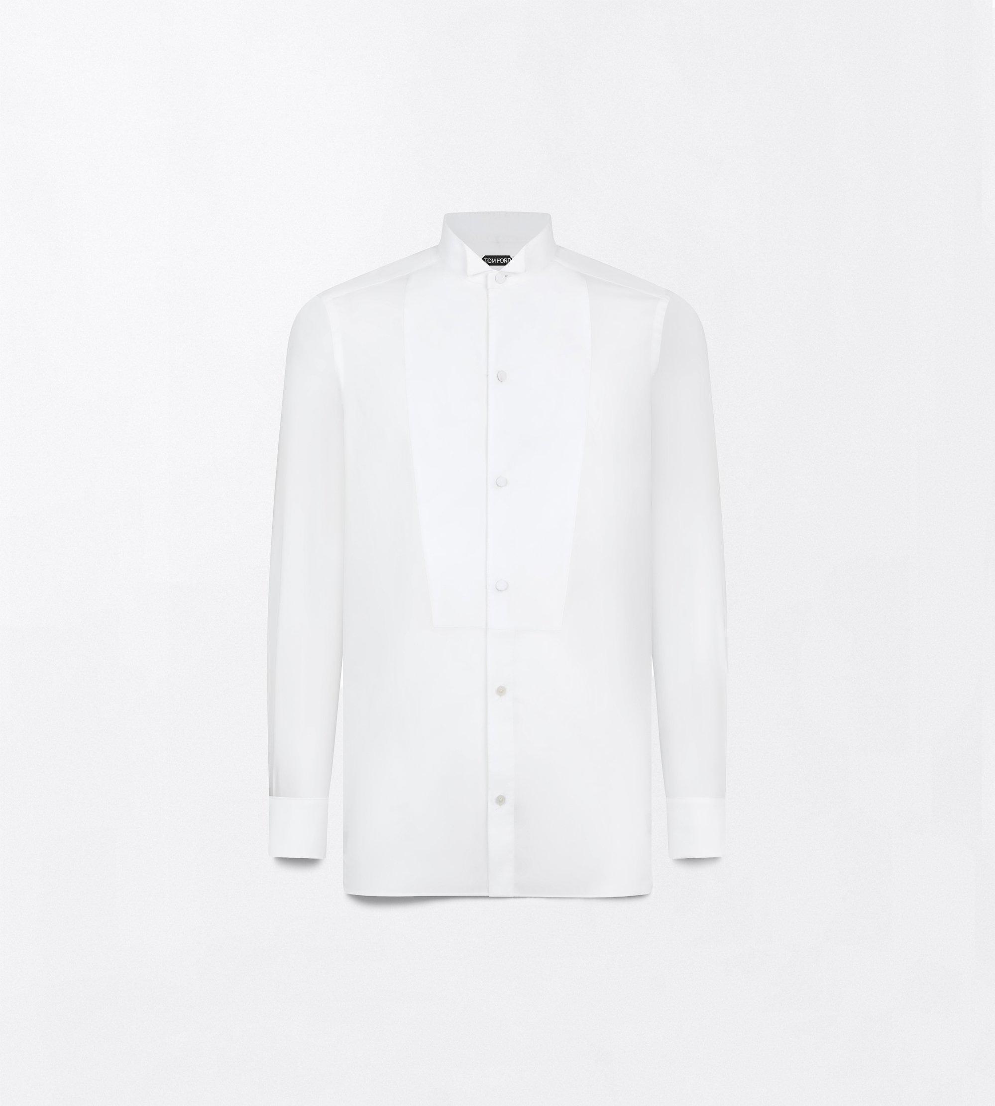 WASHED MUSLIN CLASSIC FIT EVENING SHIRT