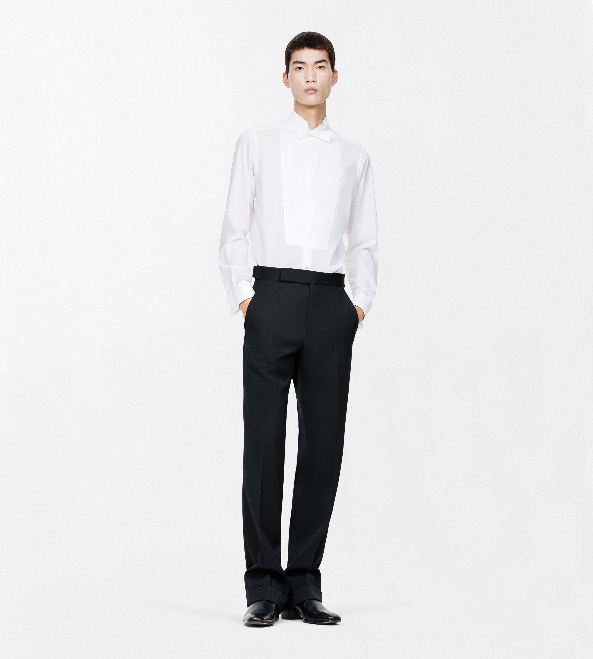 WASHED MUSLIN CLASSIC FIT EVENING SHIRT