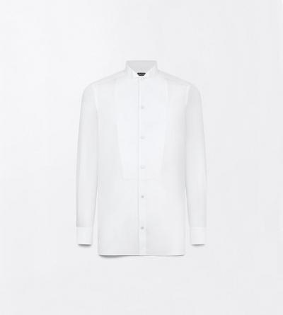 TOM FORD COTTON OC WASHED MUSLIN CLASSIC FIT EVENING SHIRT