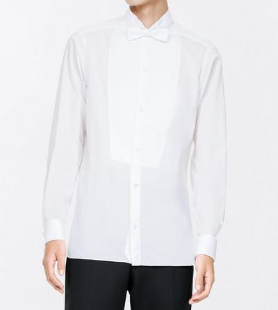 TOM FORD COTTON OC WASHED MUSLIN CLASSIC FIT EVENING SHIRT