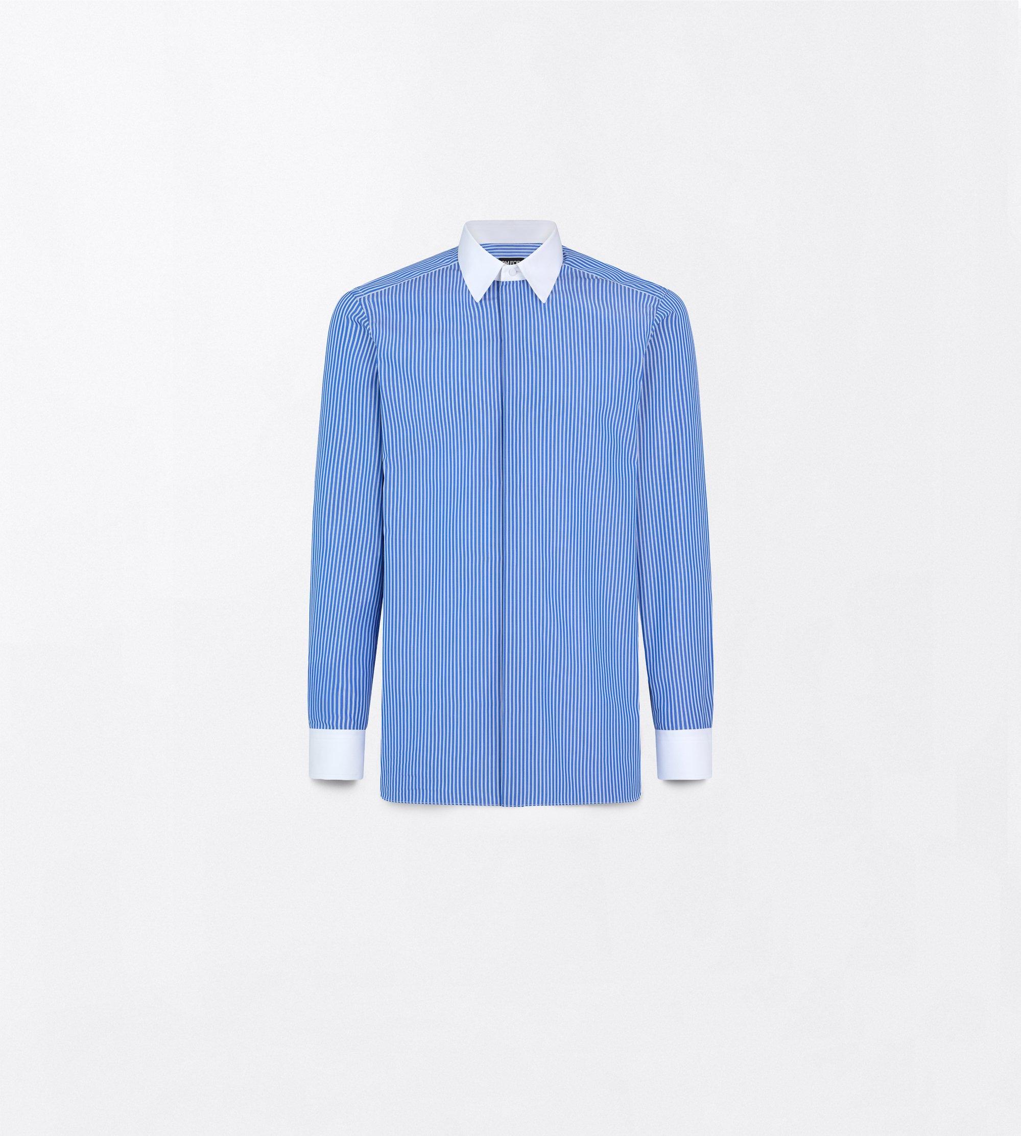 POPLIN STRIPE CLASSIC FIT SHIRT