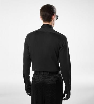 COTTON SILK CLASSIC FIT SHIRT image number 3