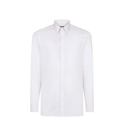 COTTON SILK CLASSIC FIT SHIRT image number 0