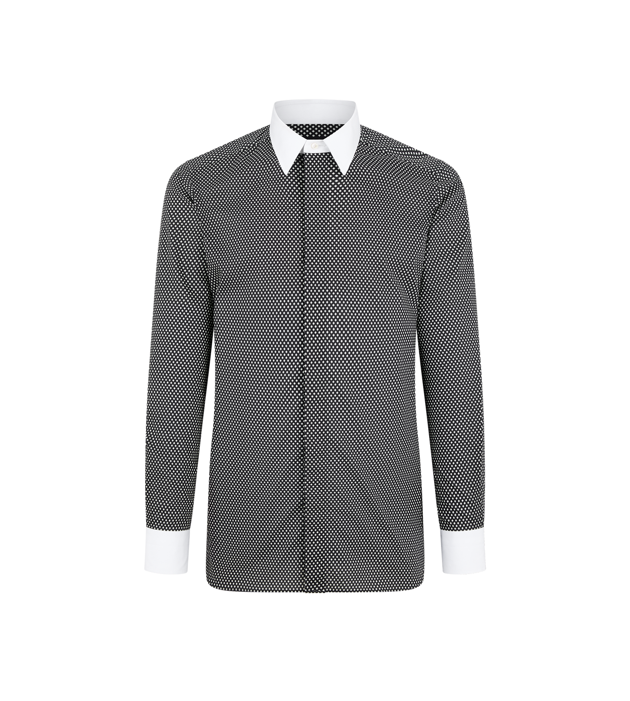 DIAMOND PRINT COTTON CLASSIC FIT SHIRT image number 0