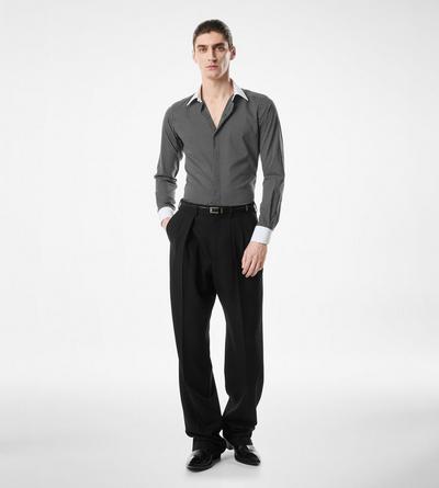 DIAMOND PRINT COTTON CLASSIC FIT SHIRT image number 2