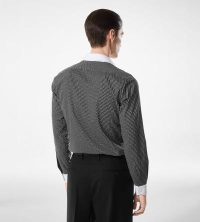 DIAMOND PRINT COTTON CLASSIC FIT SHIRT image number 4