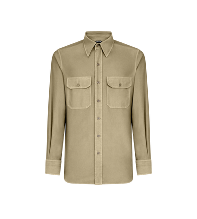 LIGHT MOLESKIN MILITARY FIT SHIRT image number 0