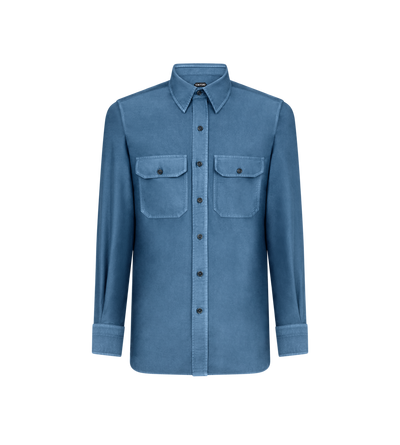 LIGHT MOLESKIN MILITARY FIT SHIRT image number 0