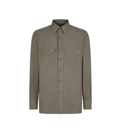 FLUID TWILL MILITARY FIT SHIRT image number 0