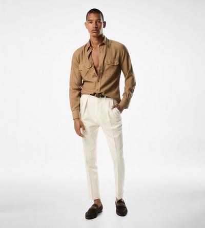 FLUID TWILL MILITARY FIT SHIRT image number 1