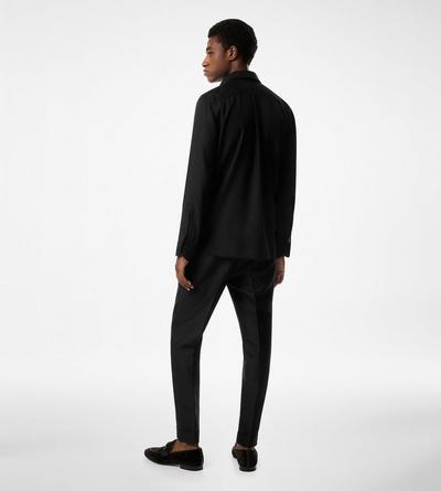 FLUID TWILL MILITARY FIT SHIRT | Tom Ford Fashion