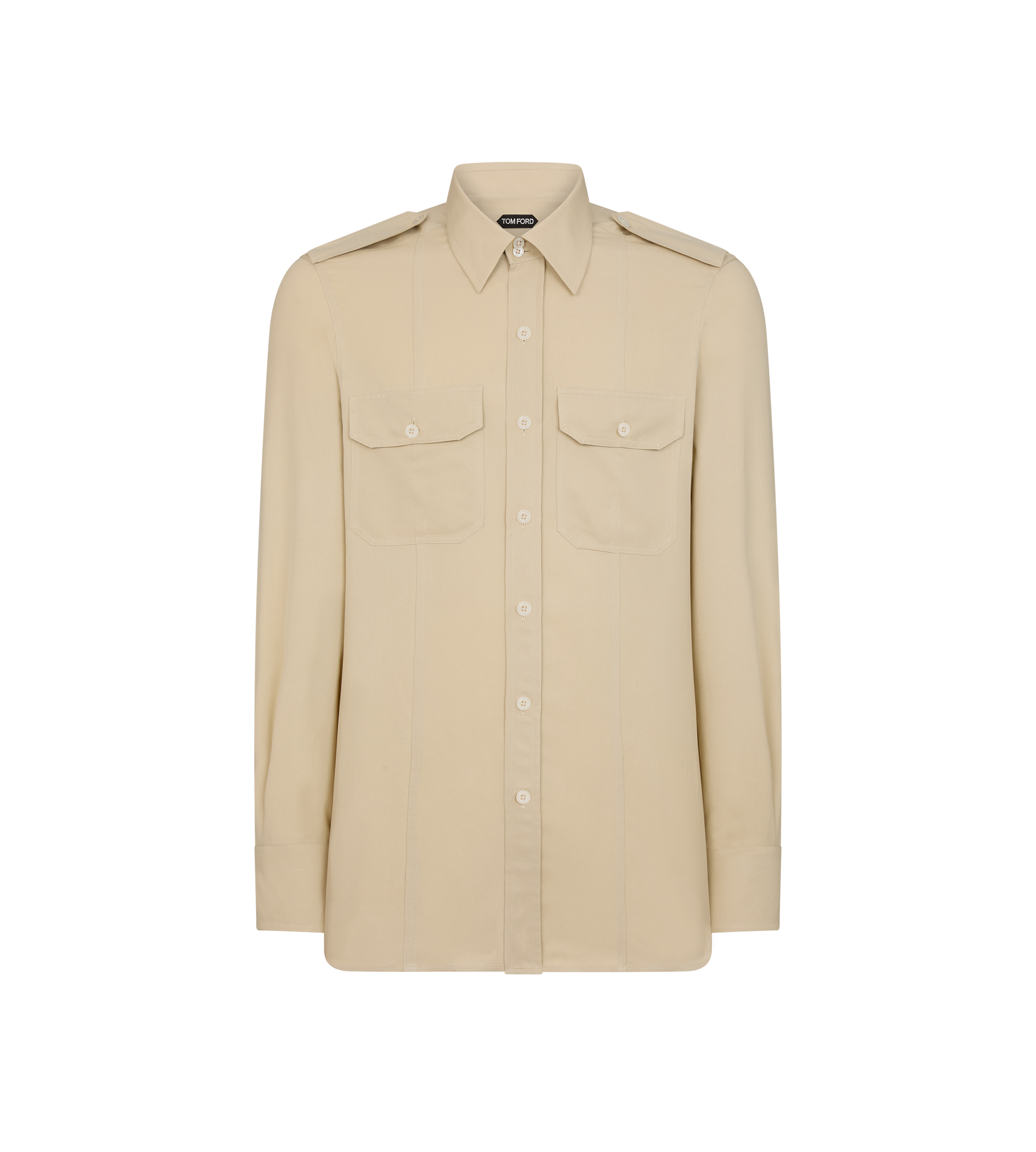 COTTON SILK MILITARY SHIRT